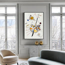 Wall Art 50cmx70cm Delicate Tension By Wassily Kandinsky Black Frame Canvas - RnR Galore