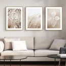 Wall Art 60cmx90cm Dried Flower 3 Sets Wood Frame Canvas - RnR Galore