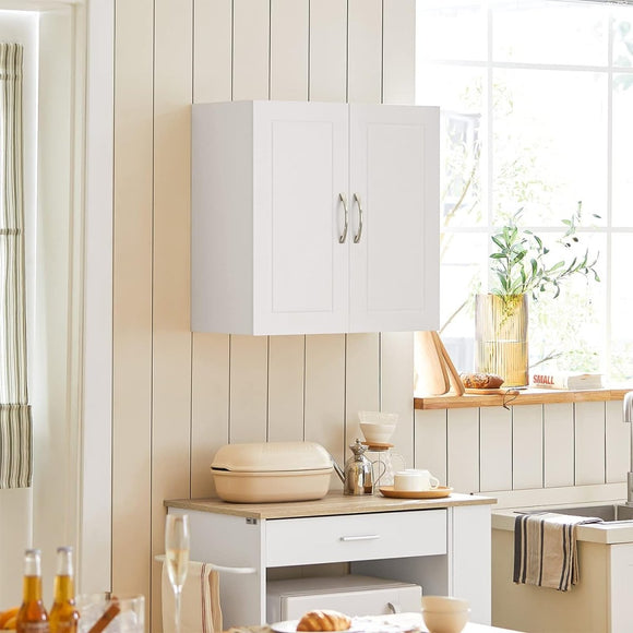 Wall Cabinets Storage, White - RnR Galore