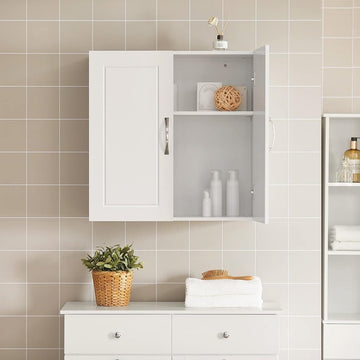 Wall Cabinets Storage, White - RnR Galore