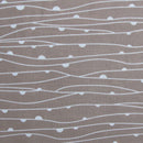 Weaves Coffee Easy Care Quilt Cover Set Double - RnR Galore