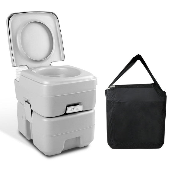 Weisshorn 20L Portable Camping Toilet Outdoor Flush Potty Boating With Bag - RnR Galore