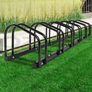 Weisshorn 6 Bike Stand Rack Bicycle Storage Floor Parking Holder Cycling Black - RnR Galore