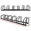 Weisshorn 6 Bike Stand Rack Bicycle Storage Floor Parking Holder Cycling Black - RnR Galore