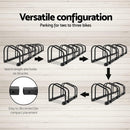 Weisshorn 6 Bike Stand Rack Bicycle Storage Floor Parking Holder Cycling Black - RnR Galore