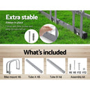 Weisshorn 6 Bike Stand Rack Bicycle Storage Floor Parking Holder Cycling Silver - RnR Galore