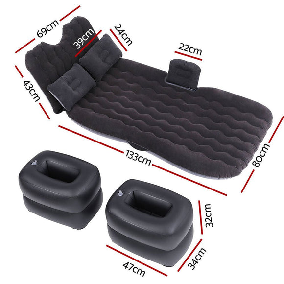Weisshorn Car Mattress 176x80 Inflatable SUV Back Seat Camping Bed Charcoal - RnR Galore