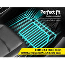 Weisshorn Car Rubber Floor Mats Compatible For Toyota Hilux Dual Cab 2015 - 2022 - RnR Galore