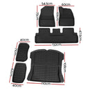 Weisshorn Car Rubber Floor Mats for Tesla Model 3 Trunk Toolbox Cargo Mat Carpet - RnR Galore