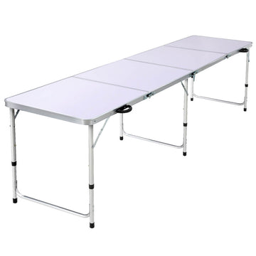 Weisshorn Folding Camping Table 240CM Portable Outdoor Picnic BBQ Aluminium Desk - RnR Galore