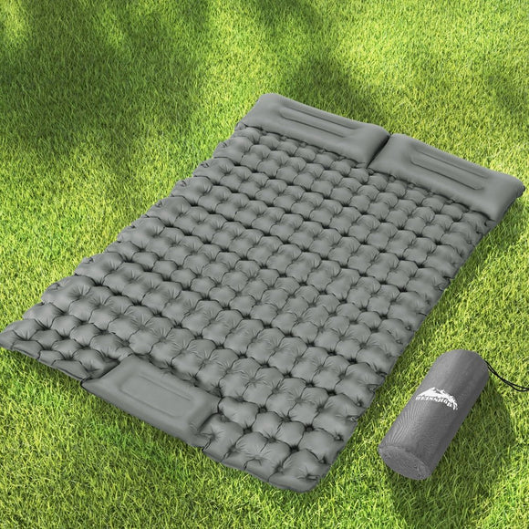Weisshorn Self Inflating Mattress Camping Sleeping Mat Air Bed Double Pillow Bag - RnR Galore