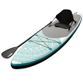 Weisshorn Stand Up Paddle Board 10.6ft Inflatable SUP Surfboard Paddleboard Kayak Surf Green - RnR Galore