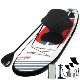 Weisshorn Stand Up Paddle Board 11ft Inflatable SUP Surfboard Paddleboard Kayak Surf Black - RnR Galore