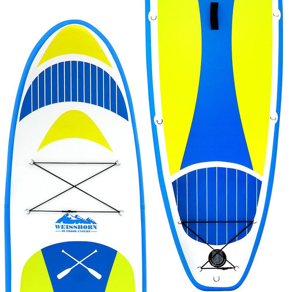 Weisshorn Stand Up Paddle Board 11ft Inflatable SUP Surfboard Paddleboard Kayak Surf Yellow - RnR Galore