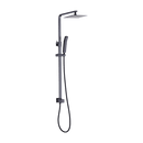 WELS 8" Rain Shower Head Set Square Dual Heads Faucet High Pressure Hand Held - RnR Galore