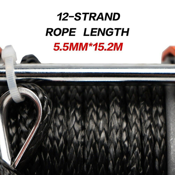 X - BULL Electric Winch 12v Synthetic Rope 4500LBS Wireless Remote ATV UTV 2041KG - RnR Galore