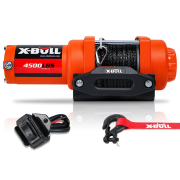 X - BULL Electric Winch 12v Synthetic Rope 4500LBS Wireless Remote ATV UTV 2041KG - RnR Galore