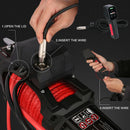 X - BULL Electric Winch 12V Synthetic Rope Wireless 14500LB Remote 4X4 4WD Boat - RnR Galore