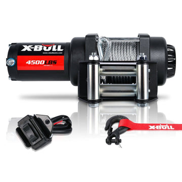 X - BULL Electric Winch 4500LBS/2041KG Steel Cable Wireless Remote Boat ATV 4WD - RnR Galore