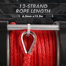 X - BULL Electric Winch 5000LBS 12V 15.2M Synthetic Rope Wireless ATV UTV 4WD Boat - RnR Galore