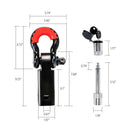 X - BULL Hitch Receiver 5T Recovery Receiver with Bow Shackle Tow Bar Off Road 4WD - RnR Galore