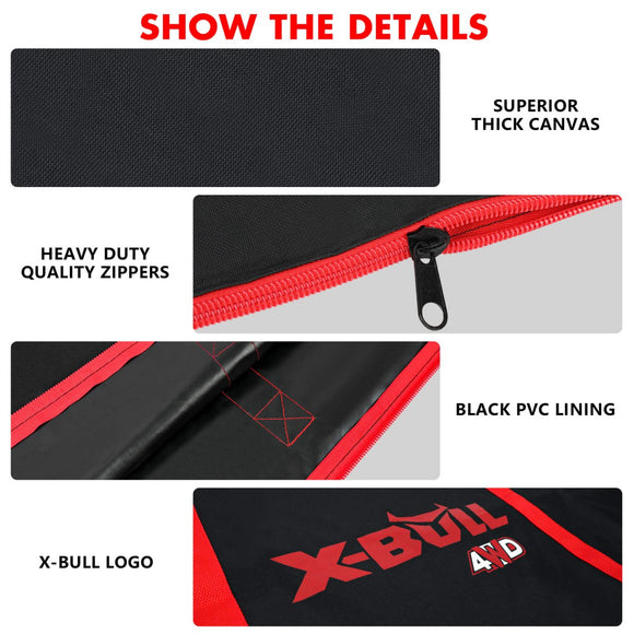 X - BULL Recovery tracks Carry Bag 4x4 Extraction Tred Bag Black - RnR Galore