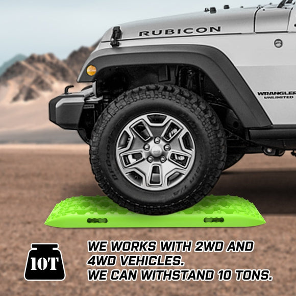 X - BULL Recovery tracks kit Boards Sand Mud Trucks 6pcs strap mounting 4x4 Sand Snow Car green GEN3.0 - RnR Galore