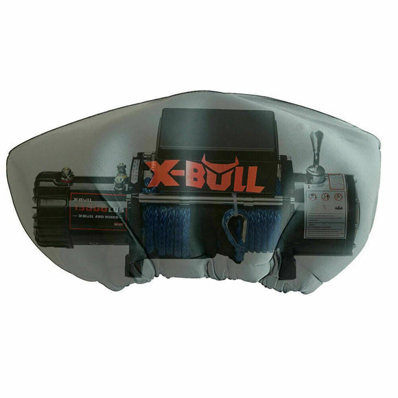 X - BULL Winch Cover Waterproof fits 8000 - 17000LBS Winch Dust Cover Soft 4X4 - RnR Galore