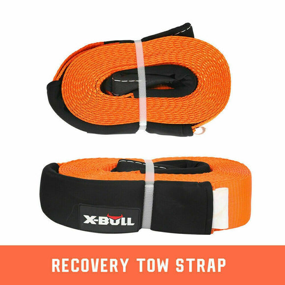 X - BULL Winch Recovery Kit 11PCS 4WD 4x4 Pack Off Road Snatch Strap Essential - RnR Galore