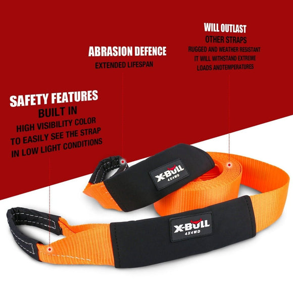 X - BULL Winch Recovery Kit 13PCS Recovery tracks /Snatch Strap Off Road 4X4 - RnR Galore