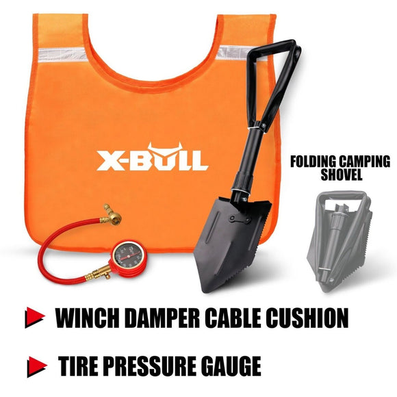 X - BULL Winch Recovery Kit 13PCS Recovery tracks /Snatch Strap Off Road 4X4 - RnR Galore