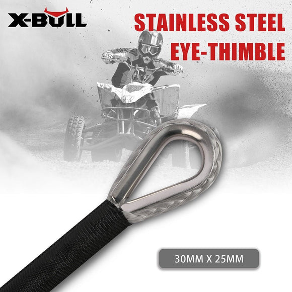 X - BULL Winch Rope 5.5mm x 13m Dyneema Synthetic Rope Tow Recovery Offroad 4wd4x4 - RnR Galore