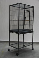 YES4PETS 135cm Bird Cage Parrot Aviary Pet Stand - alone Budgie Perch Castor Wheels - RnR Galore