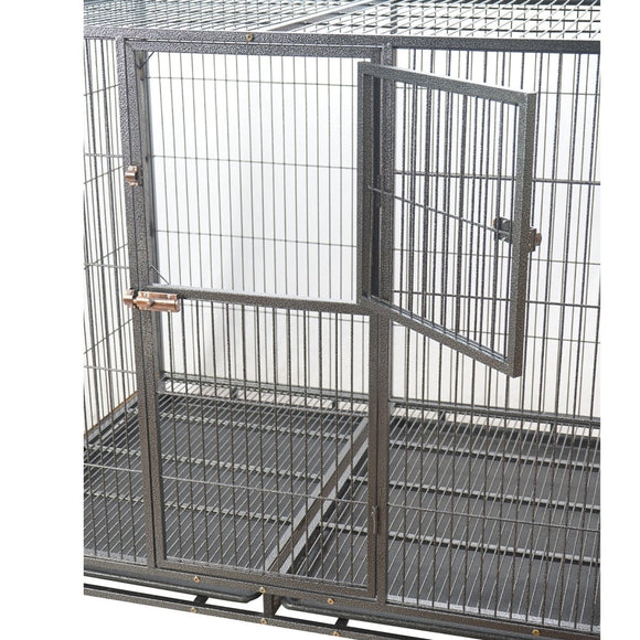 YES4PETS XXL Pet Dog Cat Cage Metal Crate Kennel Portable Puppy Cat Rabbit House - RnR Galore