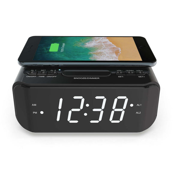 Wireless Charging Alarm Clock | RnR Galore